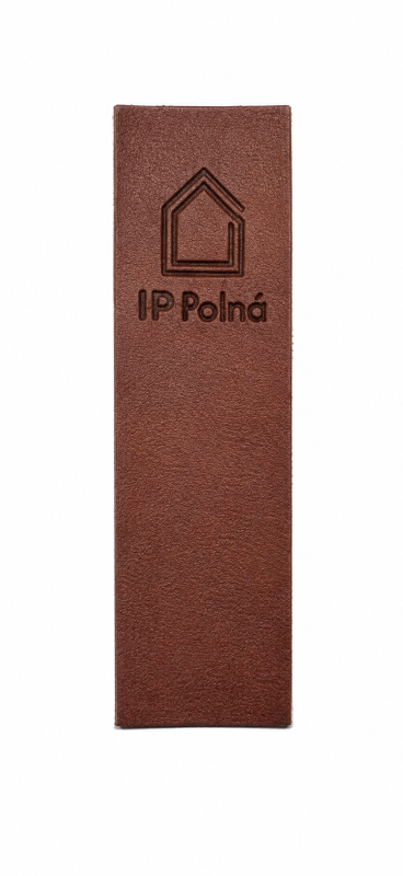 PU Leather Patch with Debossed Logo