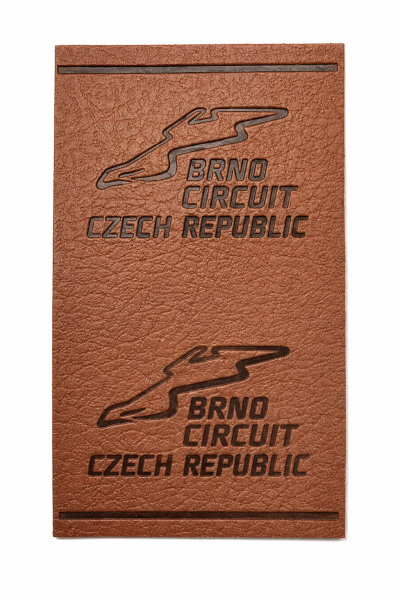 PU Leather Patch with Debossed Logo