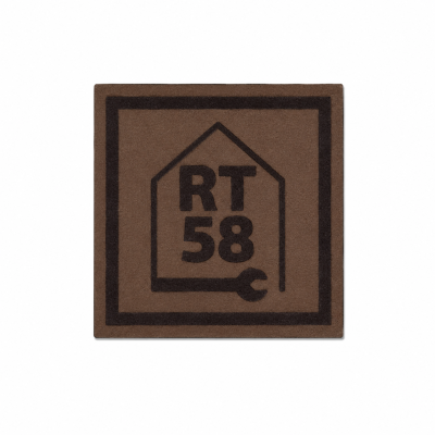 PU Leather Patch with Laser Logo