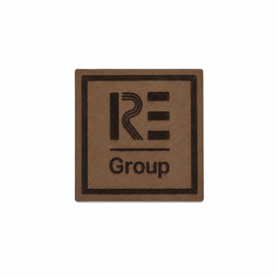 PU Leather Patch with Laser Logo