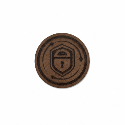 PU Leather Patch with Laser Logo