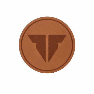 PU Leather Patch with Laser Logo