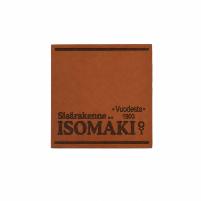 PU Leather Patch with Laser Logo
