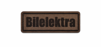 PU Leather Patch with Laser Logo