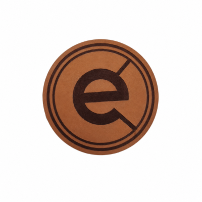 PU Leather Patch with Laser Logo