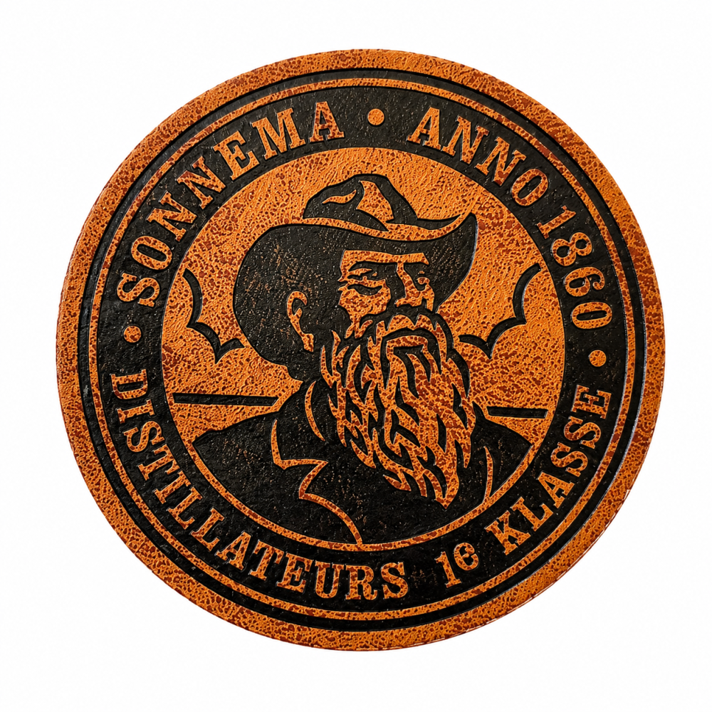 PU Leather Patch with Debossed Logo